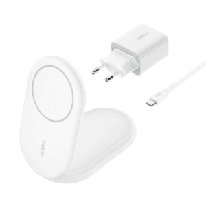 BELKIN Support de recharge magnétique Qi2 15W (avec adaptateur secteur) - Blanc