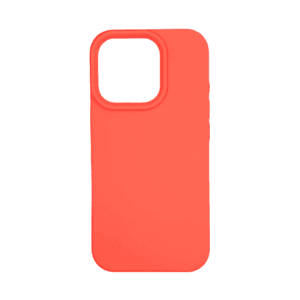 Coque Silicone iPhone 16 Pro - Orange Corail